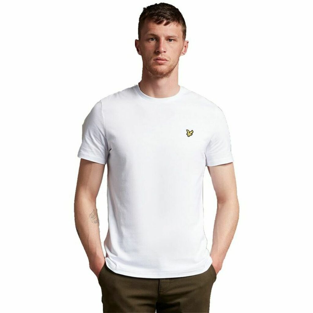 Ανδρική Μπλούζα με Κοντό Μανίκι Lyle & Scott V1-Plain Λευκό Άντρες