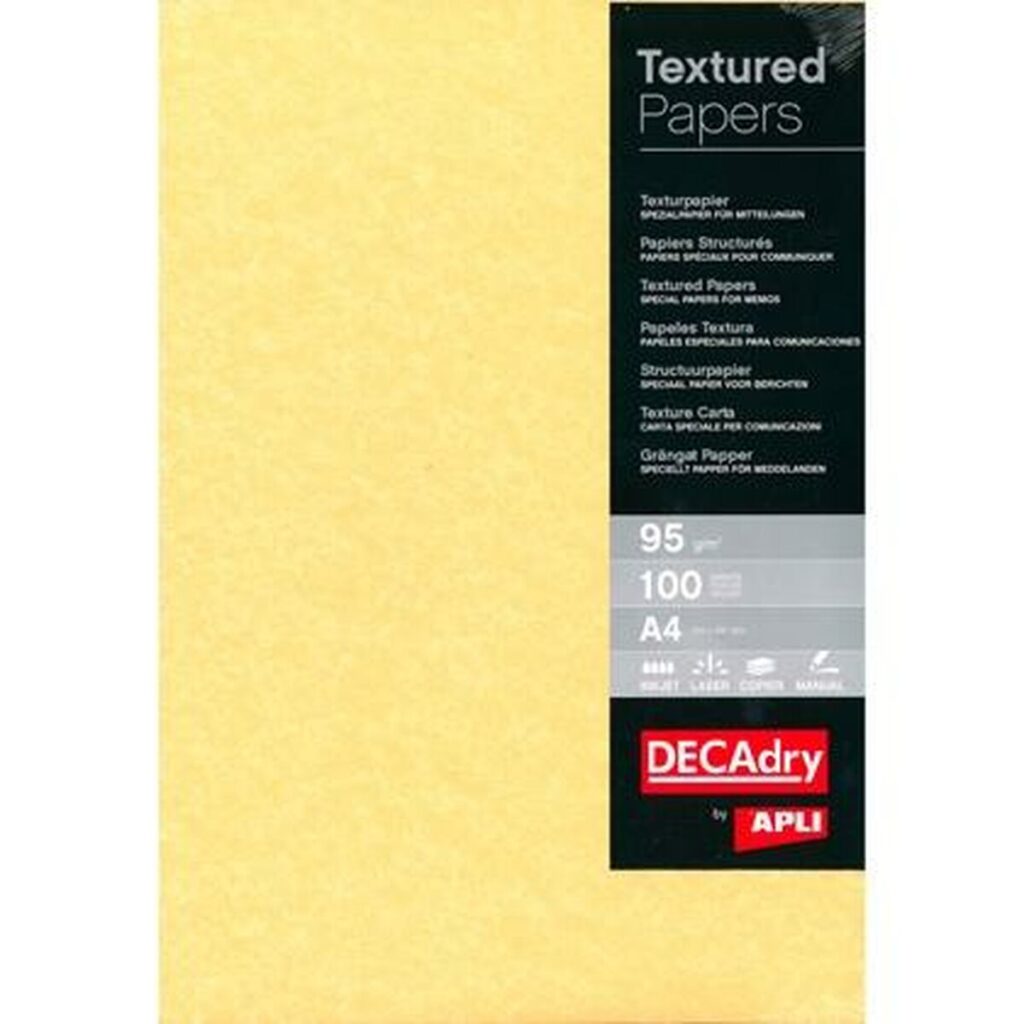 χαρτί Apli Textured Χρυσό A4 100 Φύλλα
