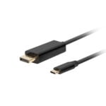 Αντάπτορας USB C σε DisplayPort Lanberg CA-CMDP-10CU-0018-BK Μαύρο 1