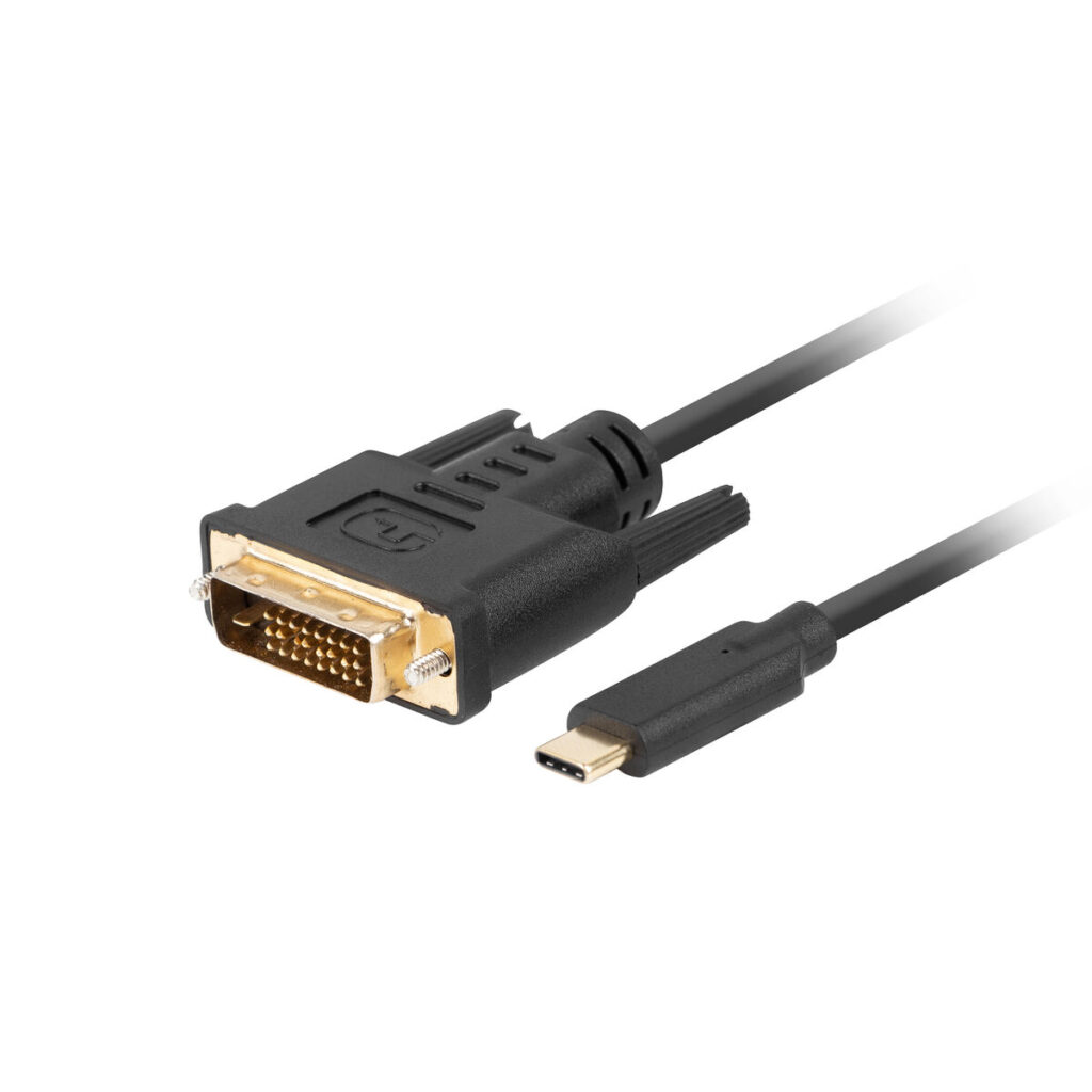 Καλώδιο USB C σε DVI-D Lanberg CA-CMDV-10CU-0005-BK Μαύρο 500 cm