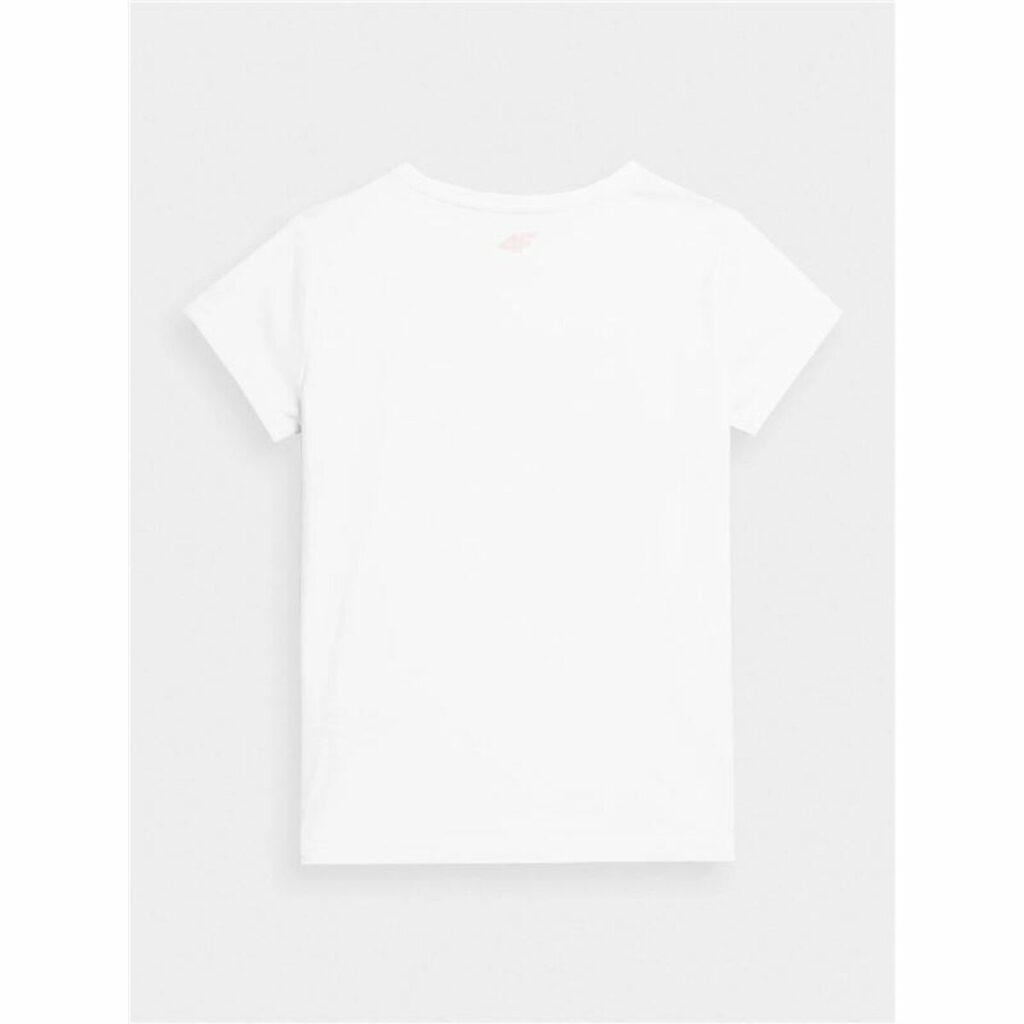 Παιδικό Μπλούζα με Κοντό Μανίκι 4F JTSD004 Λευκό