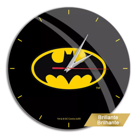 Ρολόι Τοίχου ERT Group Batman 004 DC Μαύρο