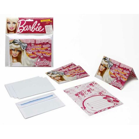 Σετ Γιορτινά Είδη Barbie 15 x 10 cm Φάκελοι Προσκλήσεις