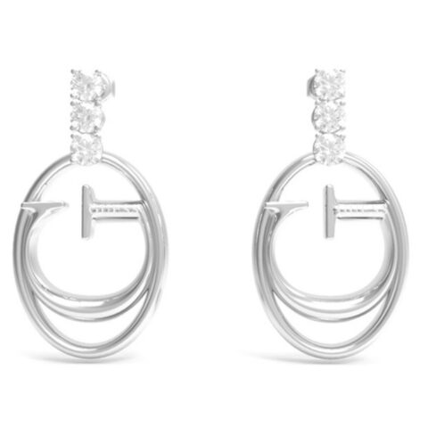 Γυναικεία Σκουλαρίκια Guess JUBE01039JWRHT-U Ανοξείδωτο ατσάλι