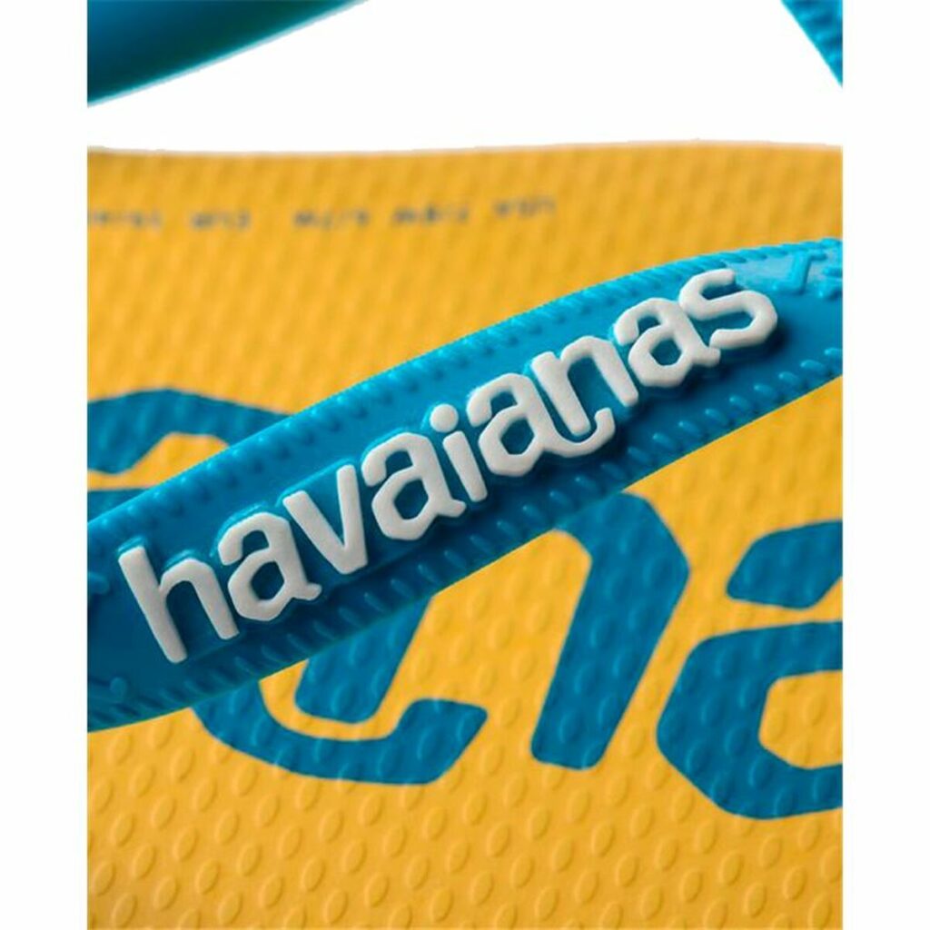 Σαγιονάρες για γυναίκες Havaianas Top Logomania Μπλε Κίτρινο