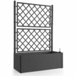 Αυτοποτιζόμενο Φυτευτή Stefanplast Natural Deluxe Ορθογώνιο 100 x 43 x 142 cm Ανθρακί