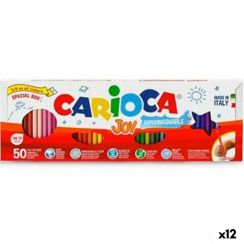 Σετ Μαρκαδόροι Carioca Joy Πολύχρωμο (12 Μονάδες)