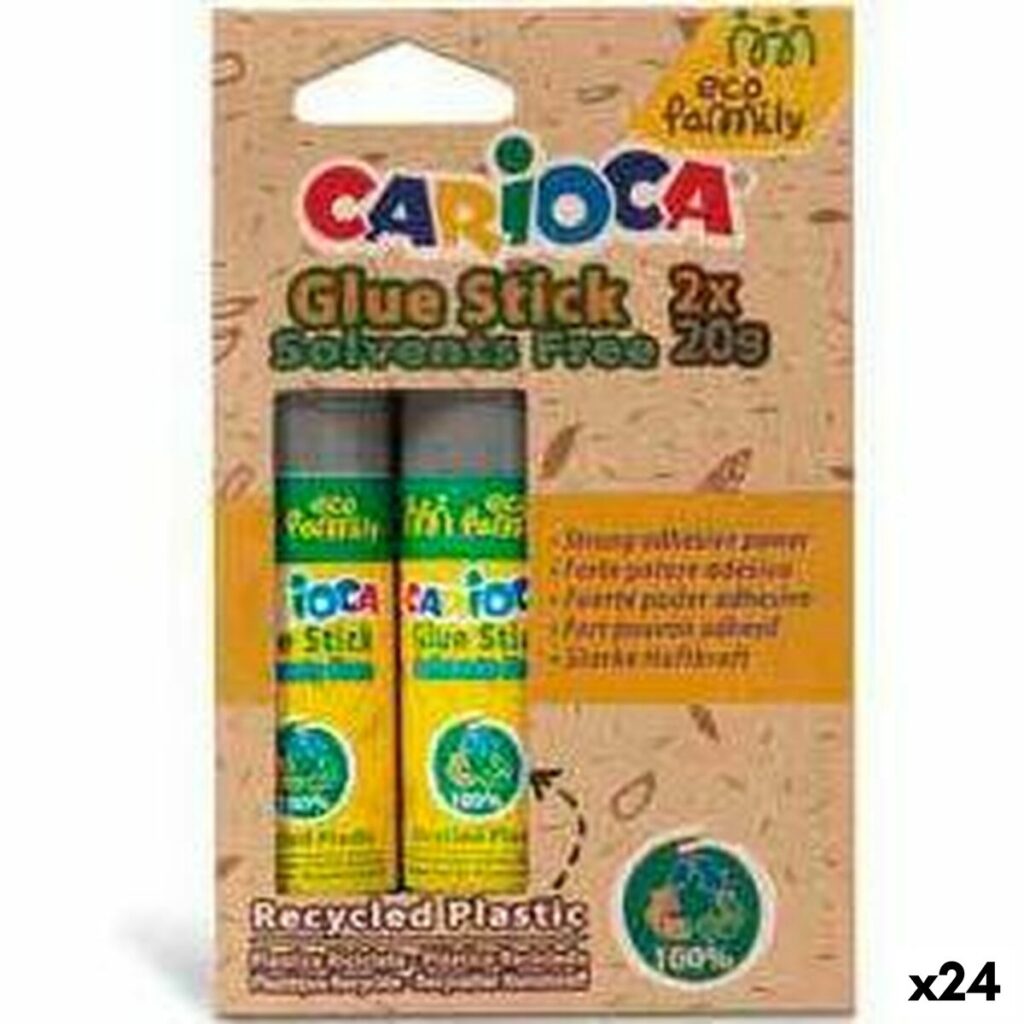 Κόλλα ράβδων Carioca Eco Family 2 Τεμάχια 20 g (24 Μονάδες)