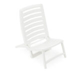 Καρέκλα στην παραλία IPAE Progarden Λευκό Ρητίνη