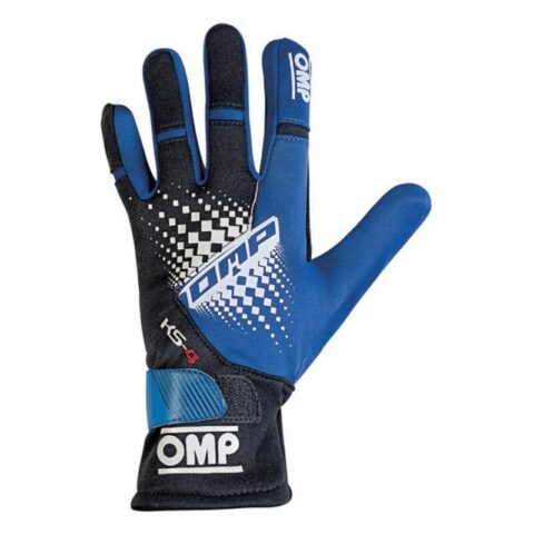 Men's Driving Gloves OMP MY2018 Μπλε Μαύρο