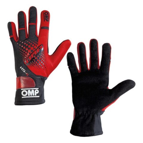 Men's Driving Gloves OMP MY2018 Κόκκινο Μαύρο