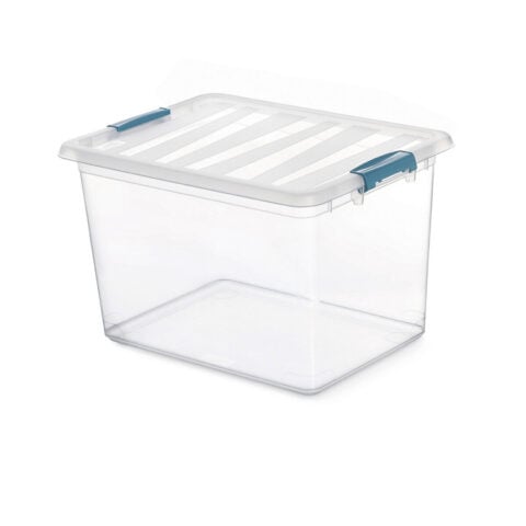 Κουτί Πολλαπλών Χρήσεων Domopak Living Katla Με λαβές Διαφανές 20 L πολυπροπυλένιο (39 x 29 x 25