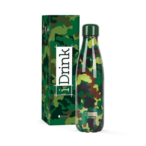 Θερμικό Μπουκάλι iTotal Πράσινο Καμουφλάζ Ανοξείδωτο ατσάλι 500 ml