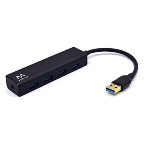 USB Hub Ewent EW1136 4 x USB 3.0 Μαύρο