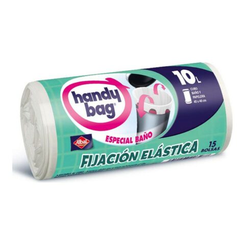 Τσάντες Σκουπιδιών Handy Bag Ελαστική ταινία γυμναστικής Μπάνια (15 x 10 L)