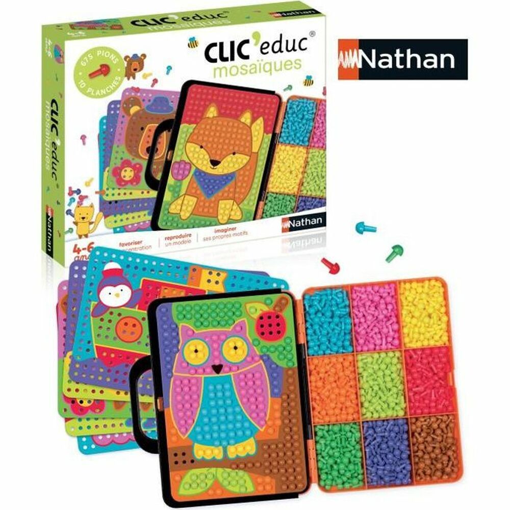 Επιτραπέζιο Παιχνίδι Nathan Clic'Educ - Mosaiques (FR)