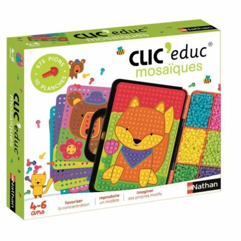 Επιτραπέζιο Παιχνίδι Nathan Clic'Educ - Mosaiques (FR)