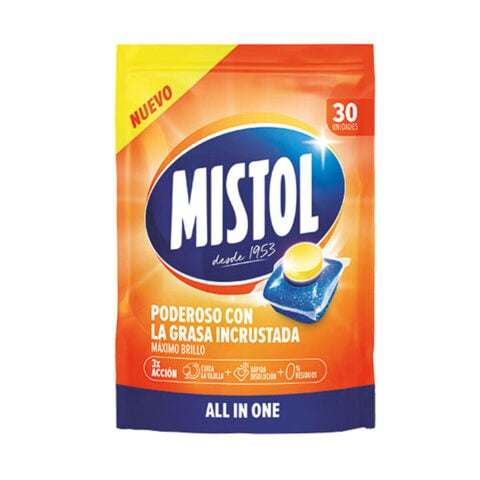 Ταμπλέτες για το Πλυντήριο Πιάτων Mistol (30 Μονάδες)