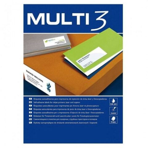 Κόλλες/Ετικέτες MULTI 3 CD/DVD Ø 117 mm Λευκό 100 Φύλλα