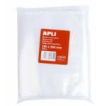 Τσάντες Apli Αυτο-κλείσιμο Πλαστική ύλη 100 Μονάδες Λευκό Διαφανές Φυσικά 220 x 310 mm