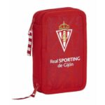Σακίδιο Πλάτης για τα Μολύβια Real Sporting de Gijón Κόκκινο Αθλητισμός 28 Τεμάχια 12.5 x 19.5 x 4 cm