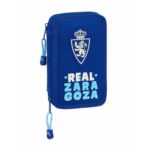 Σακίδιο Πλάτης για τα Μολύβια Real Zaragoza Μπλε Αθλητισμός 28 Τεμάχια 12.5 x 19.5 x 4 cm