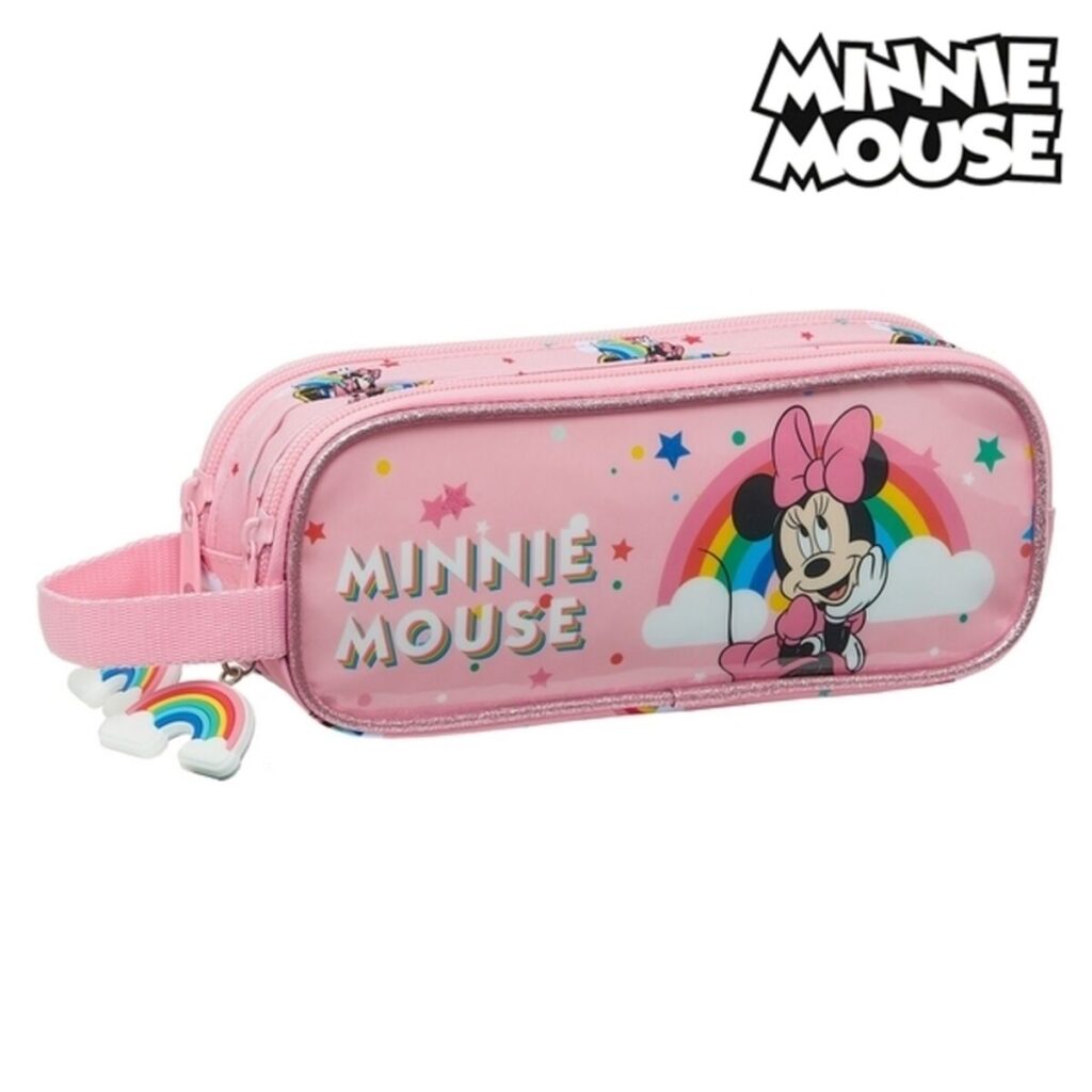 Κασετίνα Minnie Mouse Rainbow Ροζ 21 x 8 x 6 cm