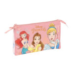 Τριπλή Κασετίνα Princesses Disney Dream it Ροζ 22 x 12 x 3 cm