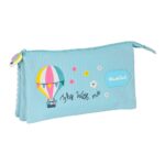 Κασετίνα BlackFit8 Fly with me Λευκό Sky μπλε 22 x 12 x 3 cm
