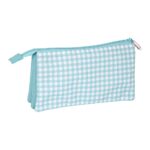 Κασετίνα BlackFit8 Fly with me Λευκό Sky μπλε 22 x 12 x 3 cm