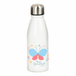 Μπουκάλι νερού BlackFit8 Mariposa Λευκό Μπλε 500 ml