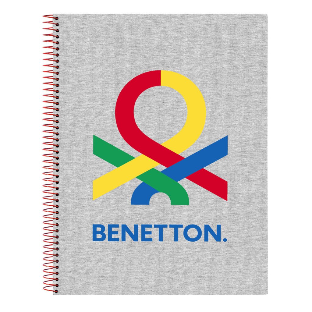 Σημειωματάριο Benetton Pop Γκρι A4 (120 Φύλλα)