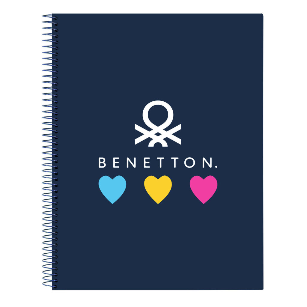 Σημειωματάριο Benetton Love Ναυτικό Μπλε A4 (120 Φύλλα)