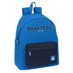 Σχολική Τσάντα Benetton Deep water Μπλε (33 x 42 x 15 cm)