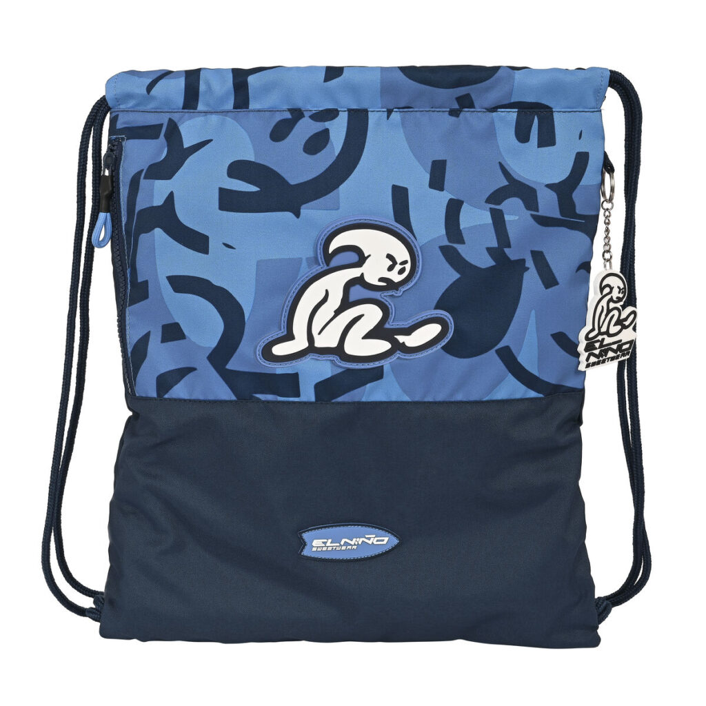 Σχολική Τσάντα με Σχοινιά El Niño Bahia Μπλε (35 x 40 x 1 cm)
