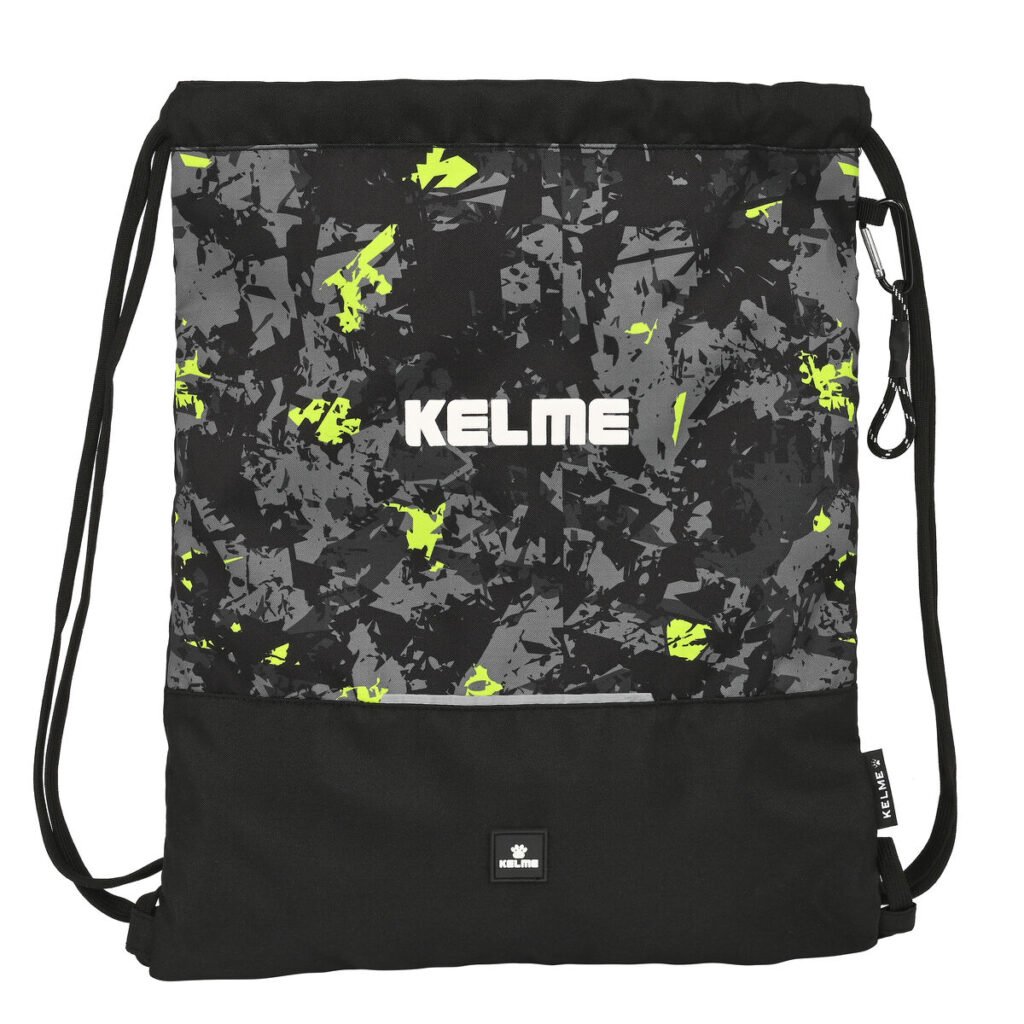 Σχολική Τσάντα με Σχοινιά Kelme Jungle Μαύρο Γκρι γκράφιτι (35 x 40 x 1 cm)