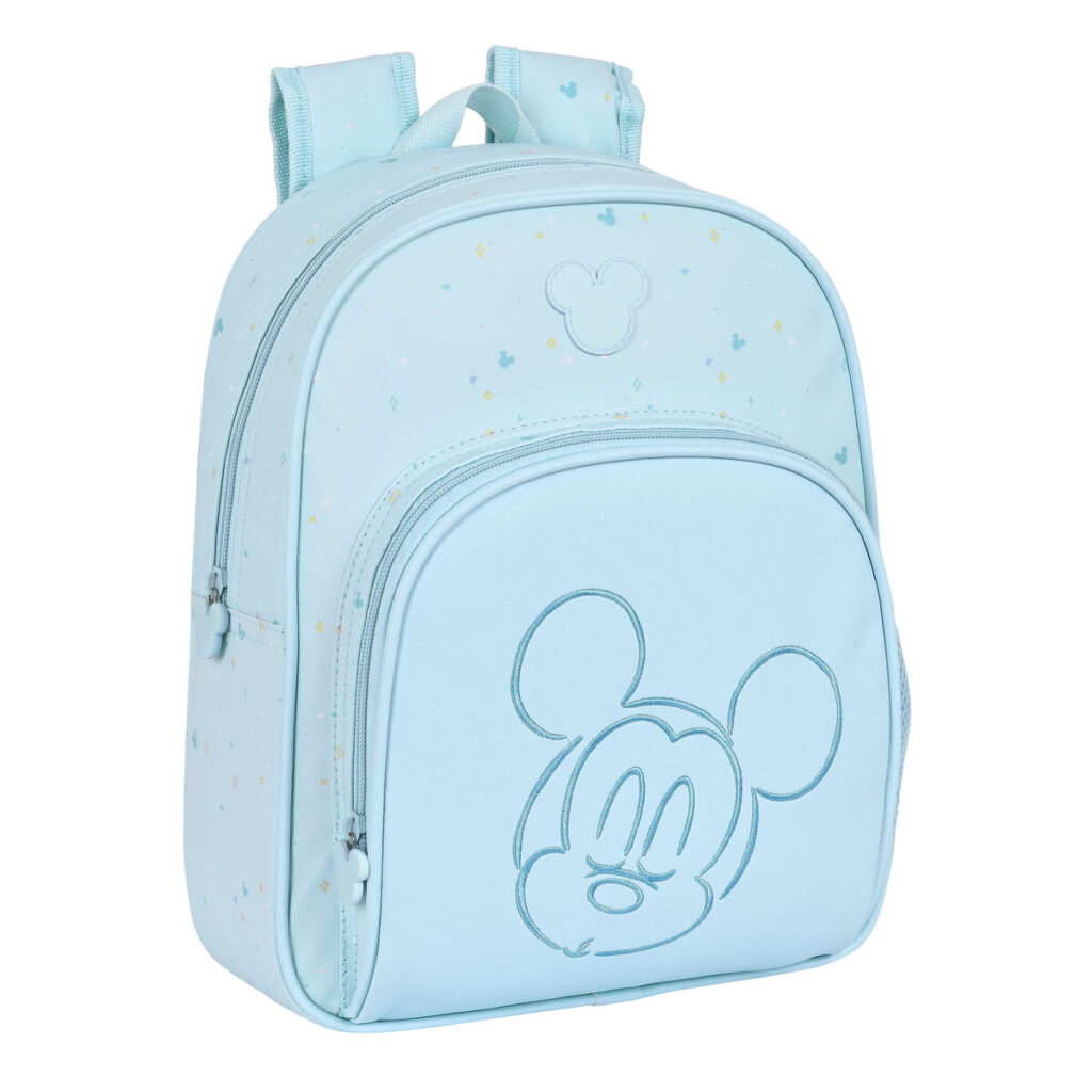 Σχολική Τσάντα Mickey Mouse Clubhouse Baby Ανοιχτό Μπλε (28 x 34 x 10 cm)