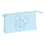 Τριπλή Κασετίνα Mickey Mouse Clubhouse Baby Ανοιχτό Μπλε (22 x 12 x 3 cm)