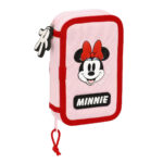 Κασετίνα με Aξεσουάρ Minnie Mouse Me time Ροζ 12.5 x 19.5 x 4 cm (28 Τεμάχια)