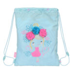 Σχολική Τσάντα με Σχοινιά Glow Lab Cute doll Μπλε 26 x 34 x 1 cm