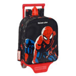 Σχολική Τσάντα με Ρόδες Spiderman Hero Μαύρο (22 x 27 x 10 cm)