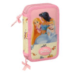 Κασετίνα με Aξεσουάρ Princesses Disney Magical Μπεζ Ροζ 12.5 x 19.5 x 4 cm (28 Τεμάχια)
