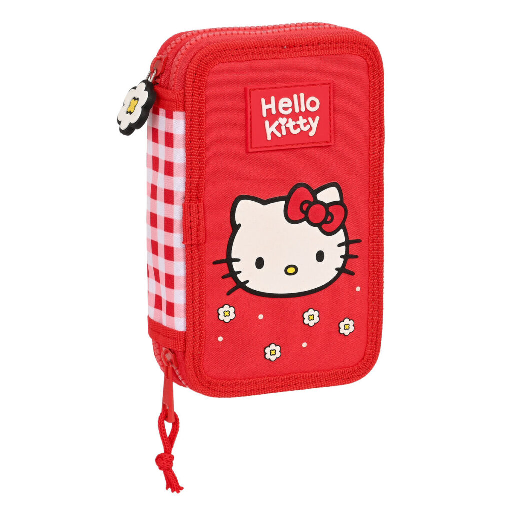 Κασετίνα με Aξεσουάρ Hello Kitty Spring Κόκκινο 12.5 x 19.5 x 4 cm (28 Τεμάχια)