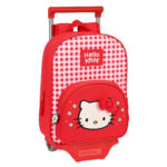 Σχολική Τσάντα με Ρόδες Hello Kitty Spring Κόκκινο (26 x 34 x 11 cm)