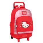 Σχολική Τσάντα με Ρόδες Hello Kitty Spring Κόκκινο (33 x 45 x 22 cm)