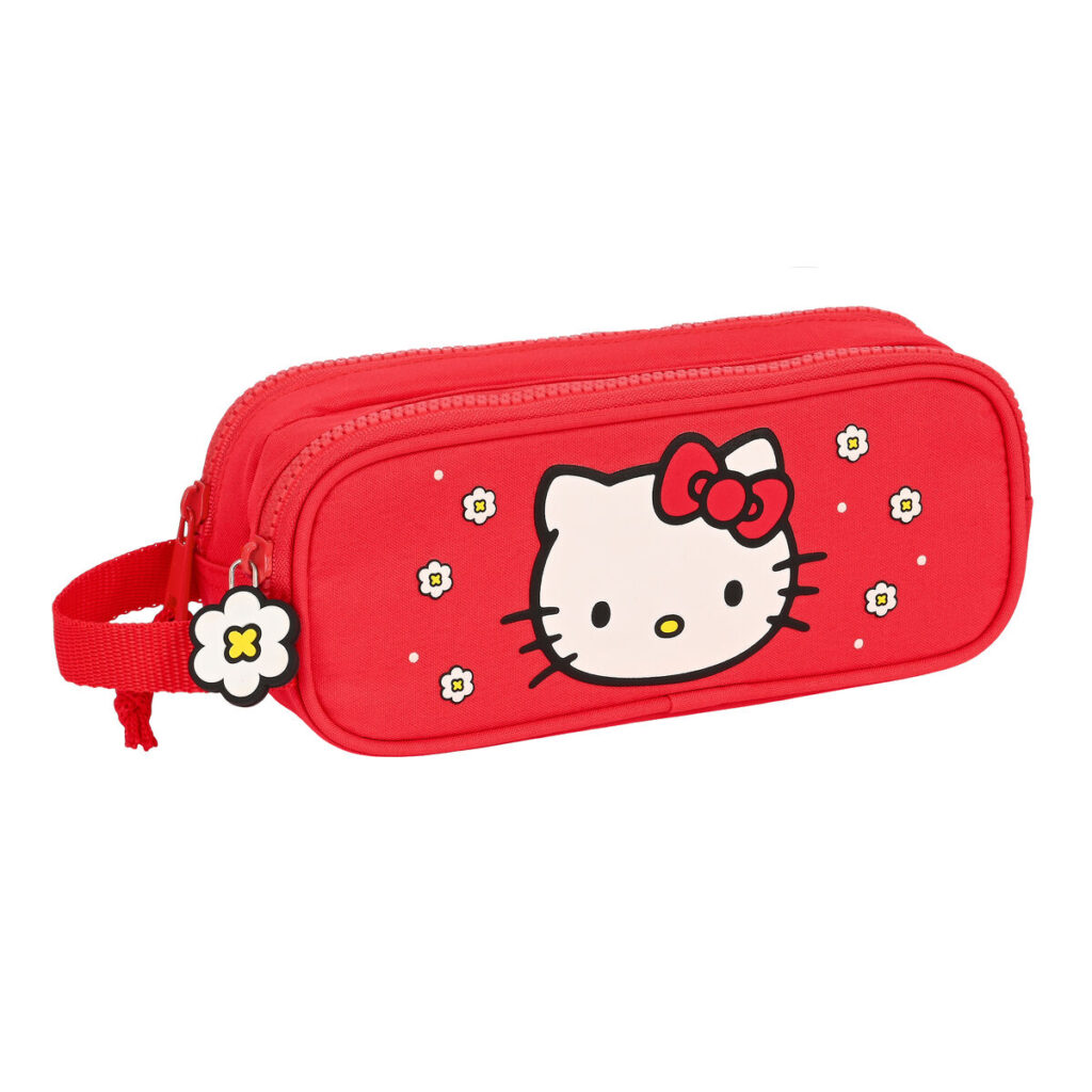 Διπλή Κασετίνα Hello Kitty Spring Κόκκινο (21 x 8 x 6 cm)