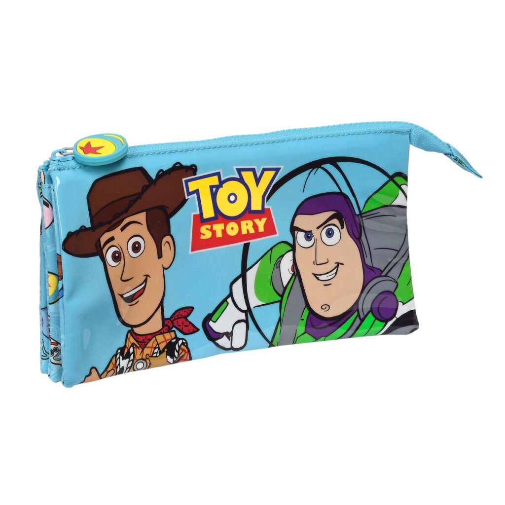 Τριπλή Κασετίνα Toy Story Ready to play Ανοιχτό Μπλε (22 x 12 x 3 cm)
