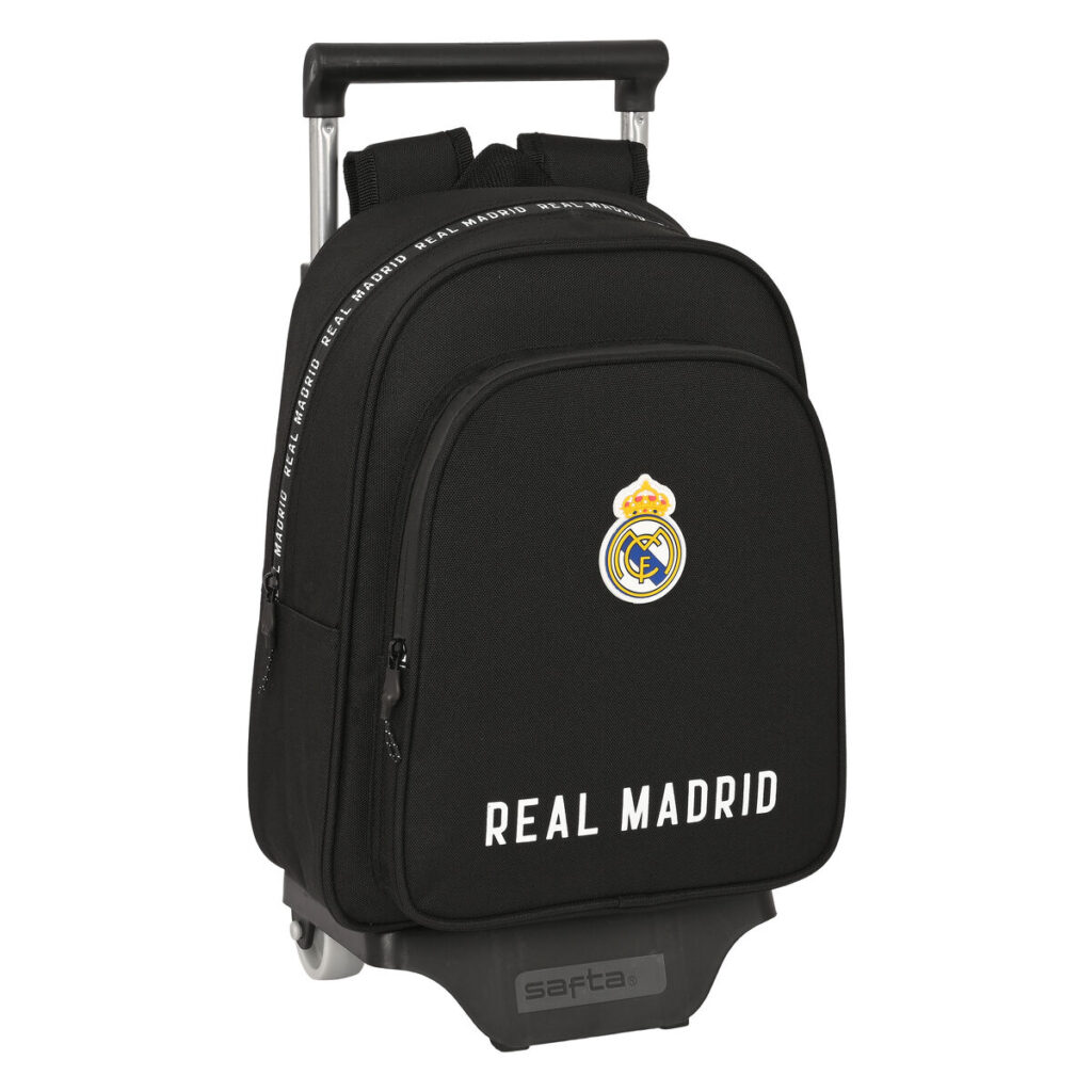 Σχολική Τσάντα με Ρόδες Real Madrid C.F. Corporativa Μαύρο