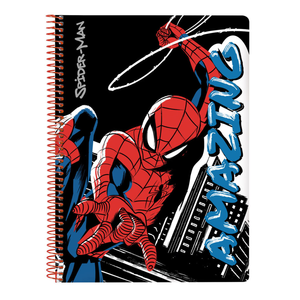 Σημειωματάριο Spiderman Hero Μαύρο 80 Φύλλα A5