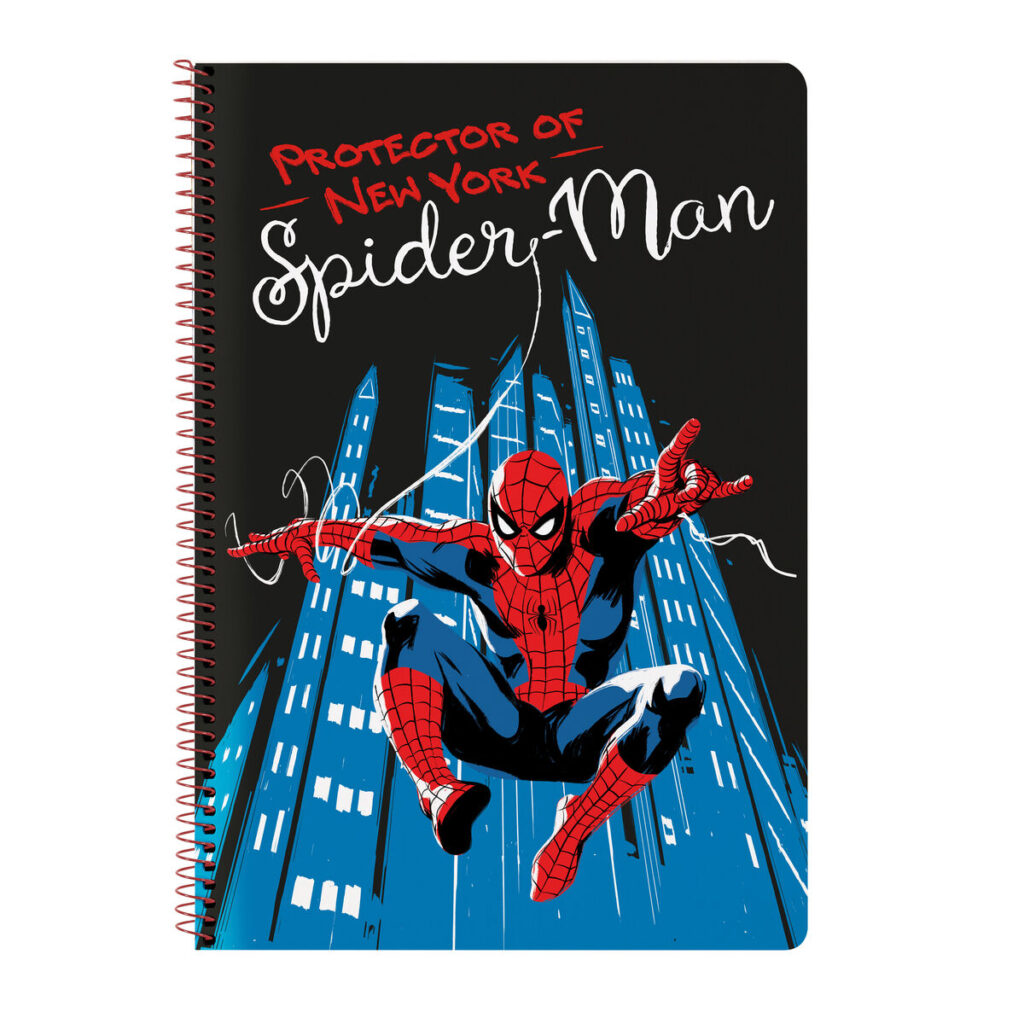 Σημειωματάριο Spiderman Hero Μαύρο A4 80 Φύλλα